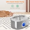 3.2L Cat Drinking Fountain Automatic Stainless Steel Pet Dogs Water Dispenser Fountain For Multiple Pets Drink Bowl 4