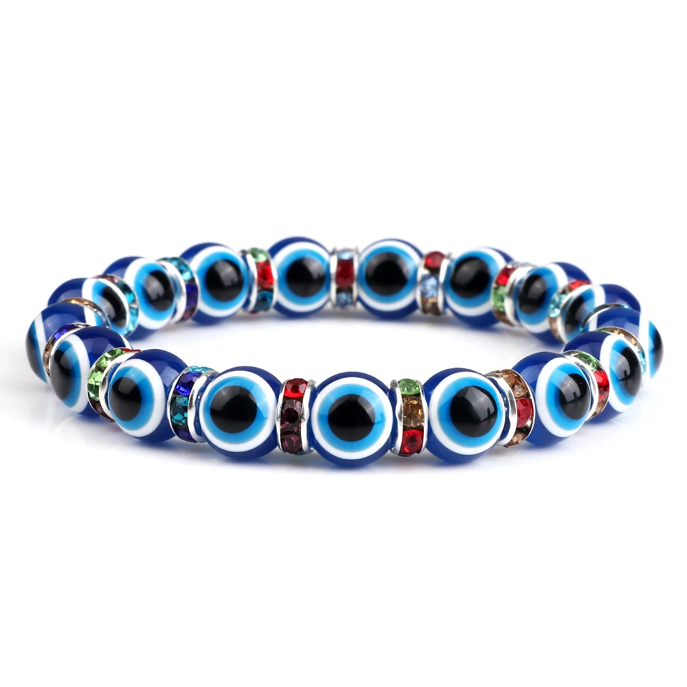 Evil Eye & Hamsa Hand Bracelet - Layered Leather Braided Cuff, Adjustable, For Good Luck & Protection