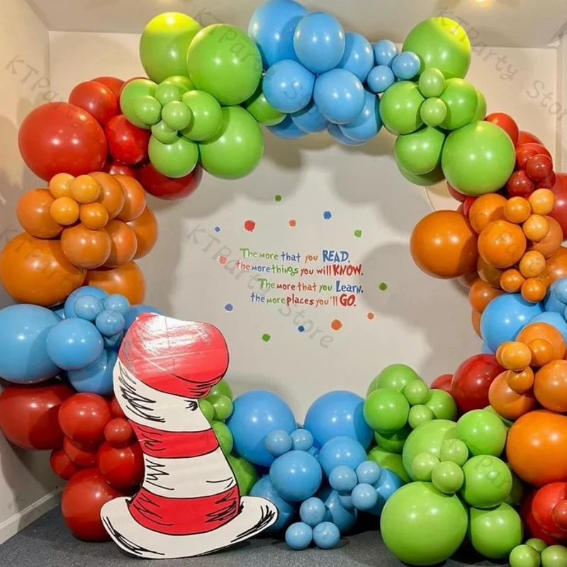 

Doubled Matte Red Blue Balloons Garland Arch Kit Boy Birthday Party Baby Christening Baptist Decoration Green Balon Accessory