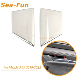 Couvercle autocollant de décoration de cuvette, pour poignée de porte arrière de voiture Mazda 3 Bp 2019 2020 2021 2022 cadre chromé accessoires intérieurs 