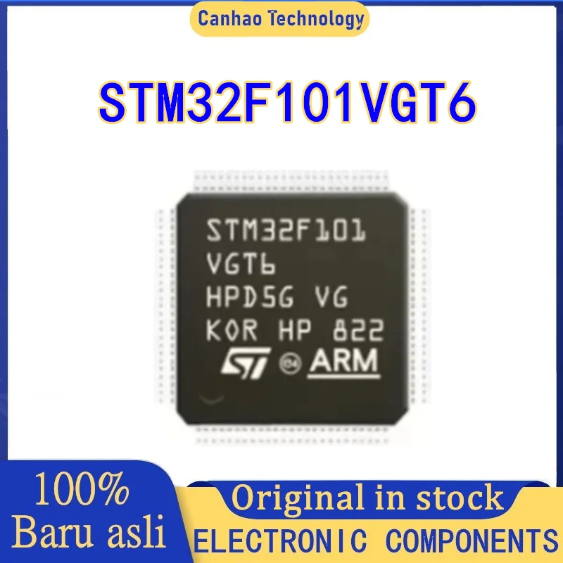 

STM32F101VGT6 LQFP100 32-битный микроконтроллер MCU ARM с одной микросхемой