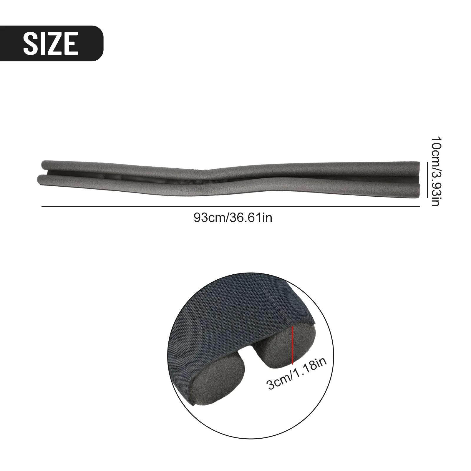 Door seal strip door draft stopper 93*10cm double sided foam insulation soundproof