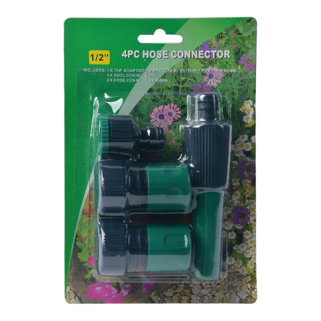 Adapter Tömlőcsatlakozó Tömlőcső -Cső Öntözéshez 1/2 Nagynyomású Öntözés Műanyag Gyors Csatlakozás Kert