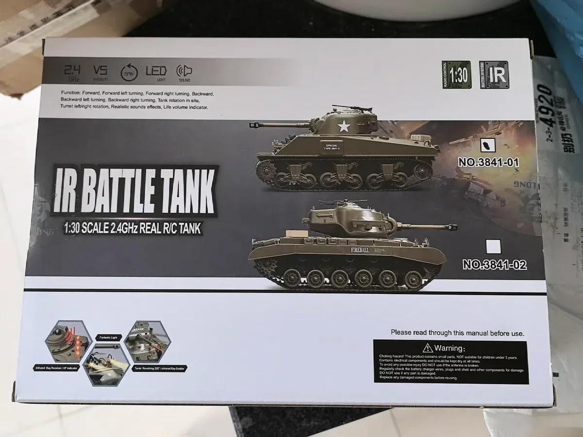 1/30 탱크 Henglong Sherman Vs Pershing 적외선 배틀 탱크, 2.4ghz RC 배틀 팬저 리모컨, 미국 패션 모델 탱크 장난감