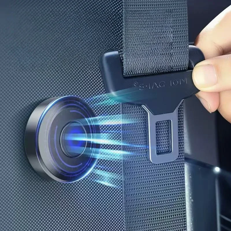 Adjustable Seat Belt Clip for Cars Secures and Stabilizes Belt to Prevent Slippage While Driving