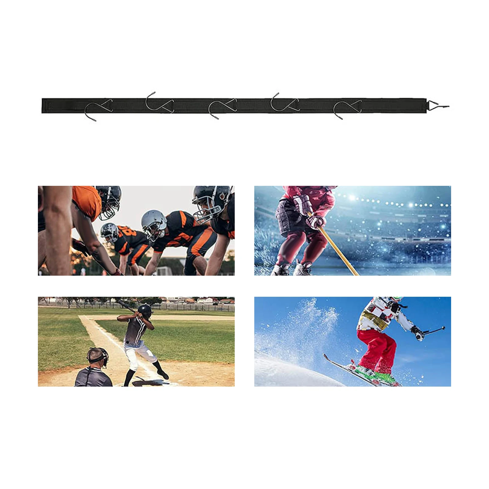 Hockey Equipment Drying Rack Organizer Hanging Strap Gear Drying Rack for Dorm Football Skating hockey equipment drying rack