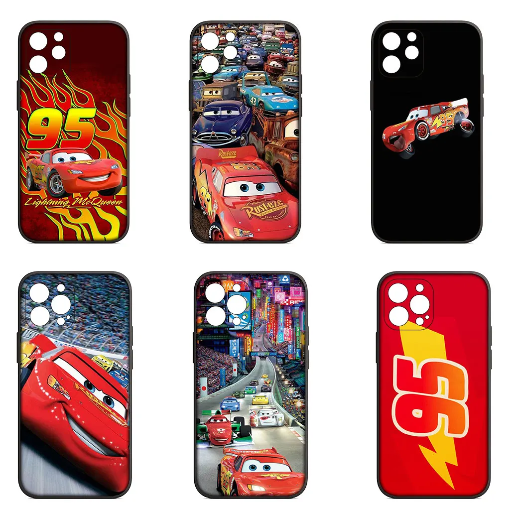 Cars Lightning McQueen 95 Phone Cover Case for iPhone 14 13 12 Mini 11 Pro  XS Max X XR 6 7 8 6S Plus + SE Soft Casing