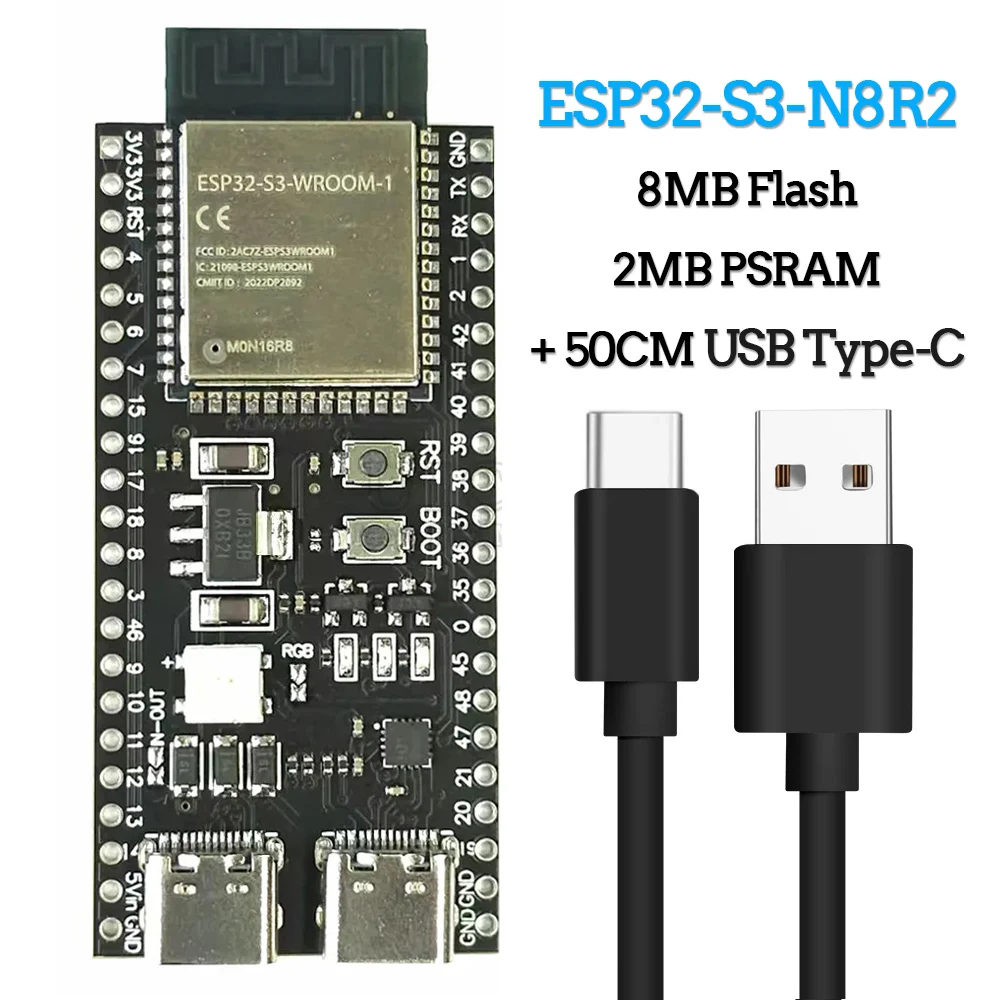 ตัวเลือกสินค้า บอร์ดพัฒนา ESP32-S3 Wi-Fi สำหรับ Arduino