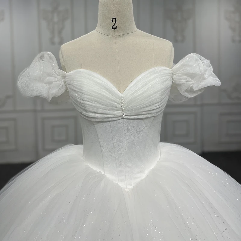 International Wedding Dresses For Women Organza Sweetheart Wedding Gown For Bride 2022 Pearls Lace DY9885 Vestido De Novia 5
