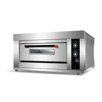 Commercial Factory Price Electric Instrumentation Control Bread Making Machine 1 Deck 2 Tray Baking Deck Oven 1