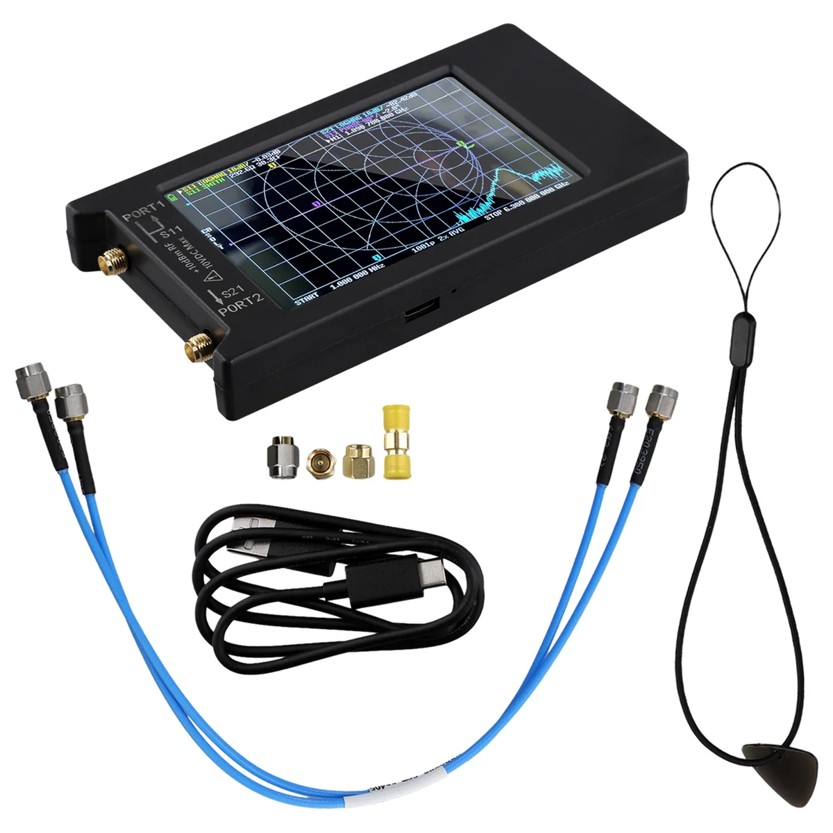 LiteVNA-64 50KHz-6.3GHz 4Inch Touch Screen Vector Network Analyzer HF UHF Antenna Analyzer Update of NanoVNA