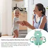 Baby Head Protection Pillow Adjustable Soft Fabric Backpack Wear Pillow Safety Pad Baby Head Protector Back Safety Cushion Head 4