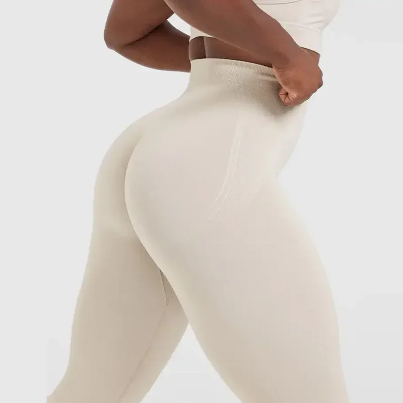 Oneractive Fitness Women Sport Seamless Leggings High Waist Elastic Solid Yoga Leggings Gym Trainning Joggings Pants Female 4