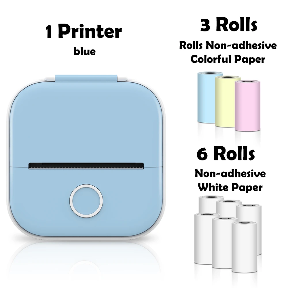 mini bluetooth printer Phomemo Mini Printer Sticker Maker Portable Pocket Thermal Instant Photo Printer Wireless Receipt Label Maker Printer for Sticky best mini photo printer for iphone Printers