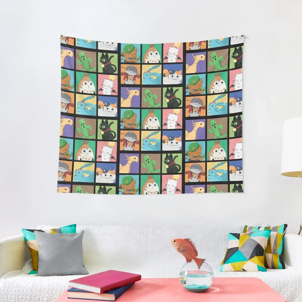 

FFXIV POP ART Tapestry Decoration Home Wall Tapestries Living Room Decoration Aesthetics For Room Tapestry