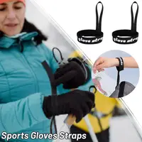 4x Ski Glove Wrist Strap Glove Holder Sport Glove Strap Elastic Wrist Leash For Snowboard Ski Mountaineering Outdoor Sports 1