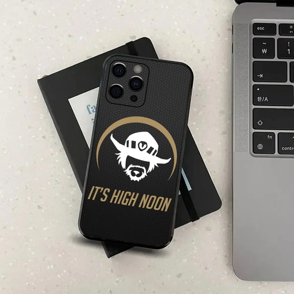 Premium Overwatch Themed Phone Case - Sleek Soft Black Cover