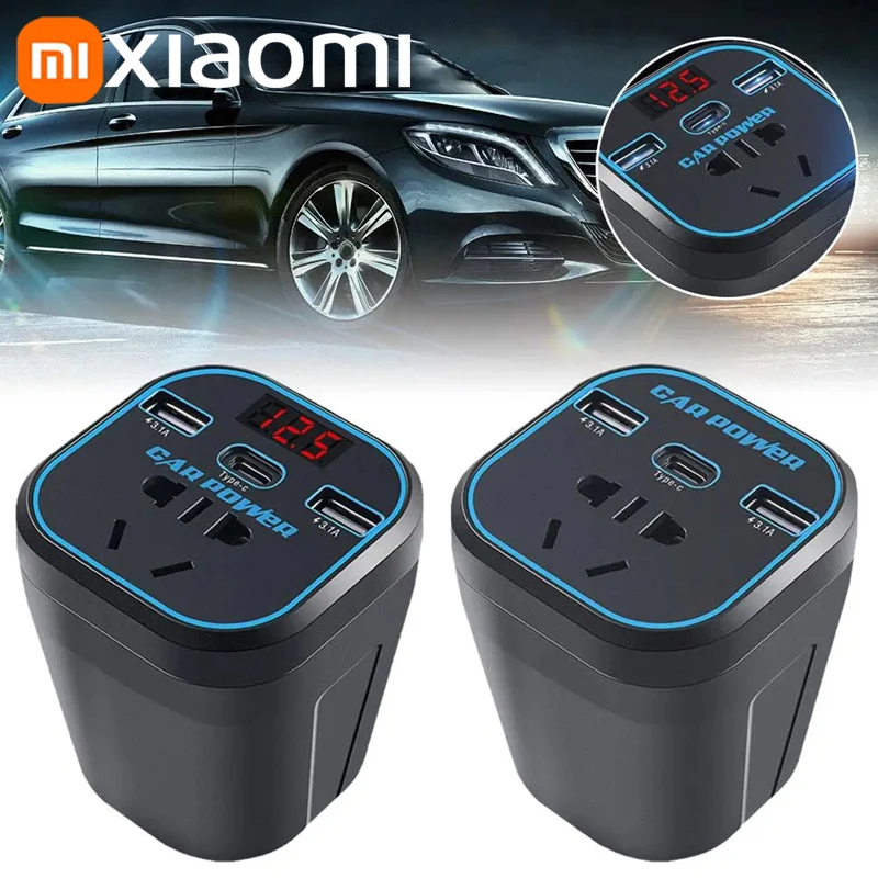 Xiaomi Car Power Inverter 12V/24V TO 220V Converter Type-C Multi-function Charger Socket 3.1A Fast Charger Car Power Converter vehicle inverter,car converter inverter,car inverter,car power converter,power inverter