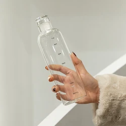Enhanced Sport Water Bottle with Time Scale - Durable, Portable, Anti-Drop Design - 750ml (White)