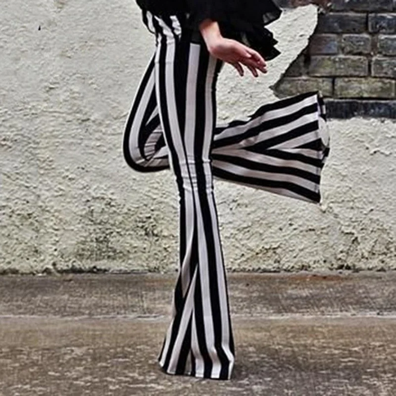 Women Bell Bottoms Flare Trousers 