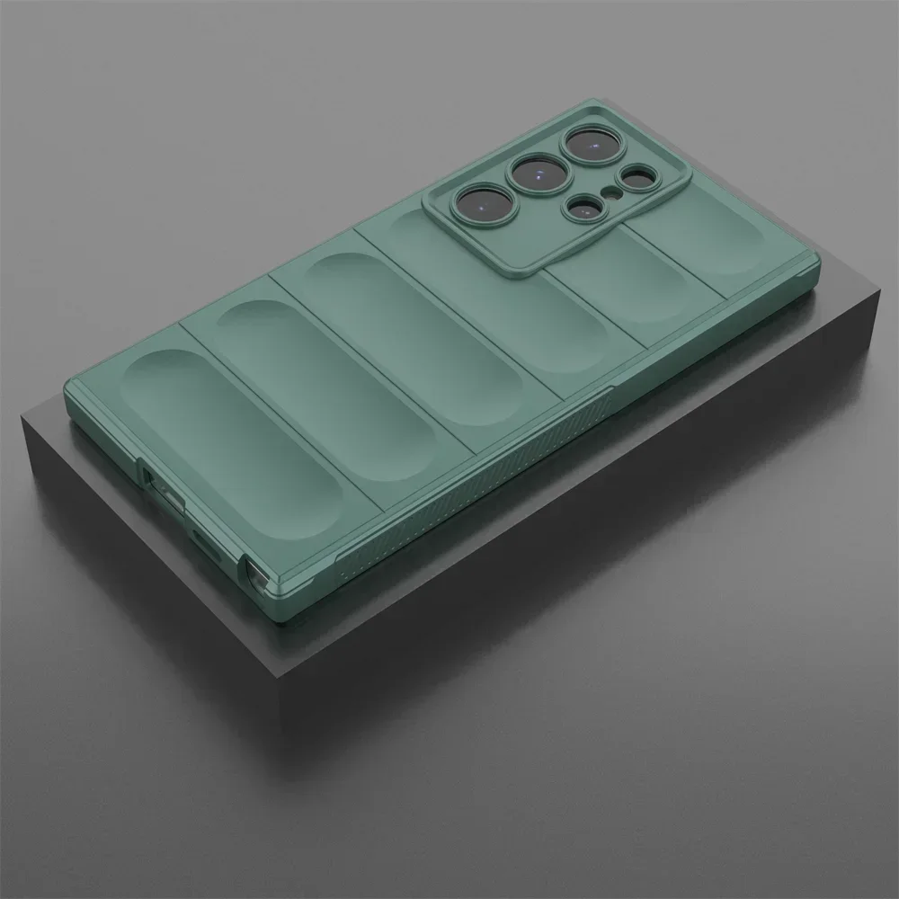 Shockproof Armor Matte Phone Case - Durable TPU Silicone Back Cover