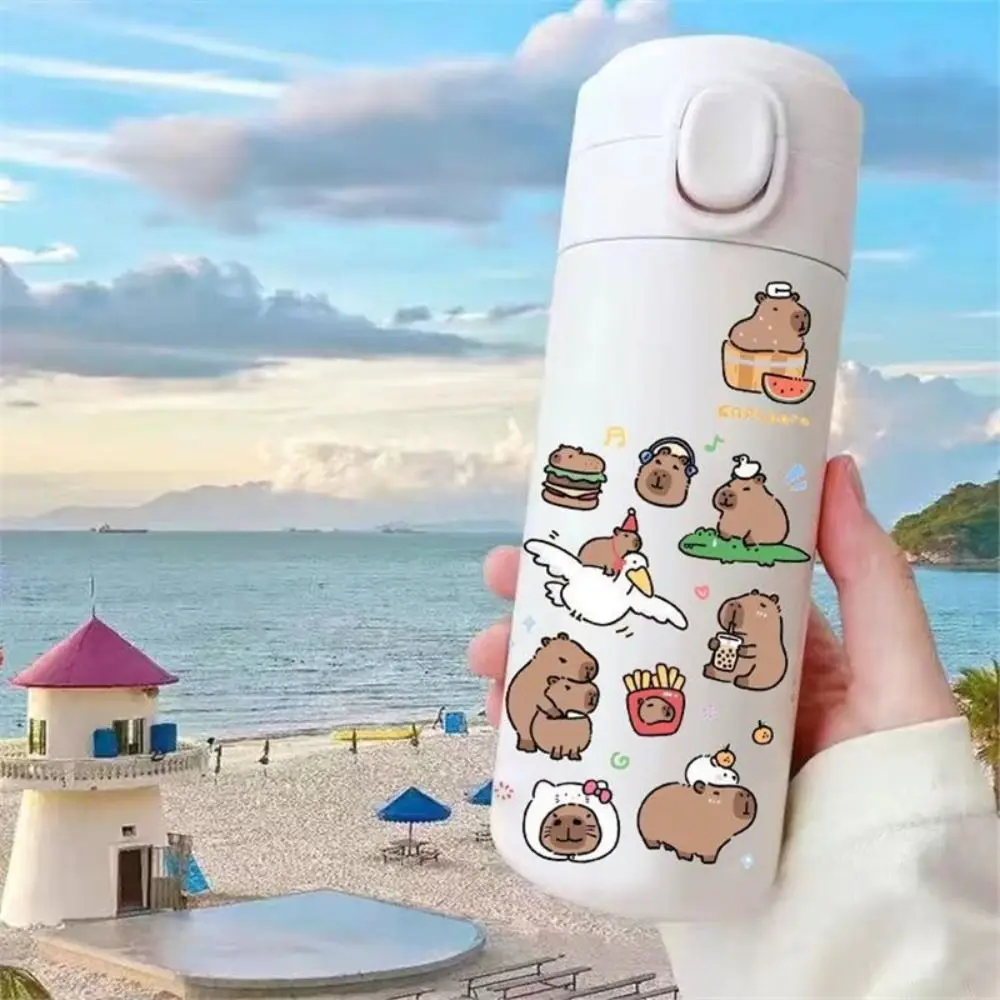 Capybara Insulated Stainless Steel Water Bottle for Children Cartoon Leakproof Large Capacity 420ML Sport Water Bottle thermal mug stainless steel thermos bottle thermal water bottle stainless steel water bottle stainless steel cup stainless steel thermos cup stainless steel thermal container