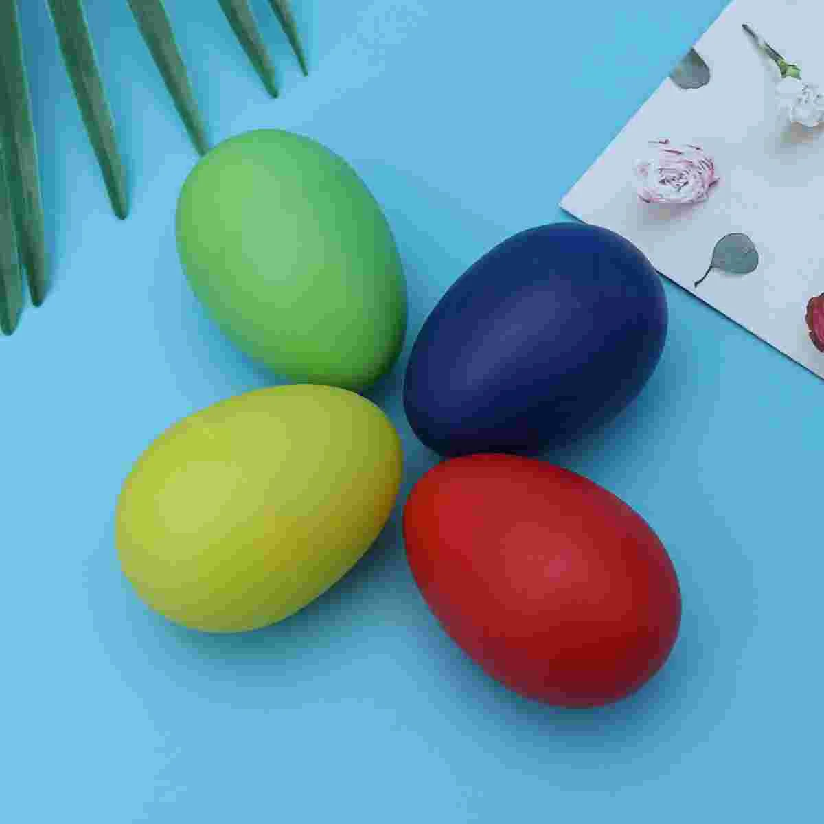 12/20pcs Plastic Egg Shakers Maracas Musical Percussion Instruments Early Educational Toys For Kids Random Color