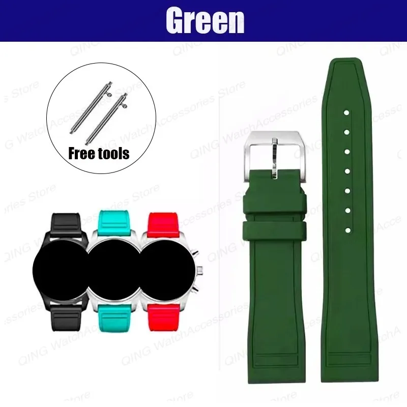 Premium Quick Release Waterproof Sport Watch Straps - Rubber Bands in Multiple Sizes