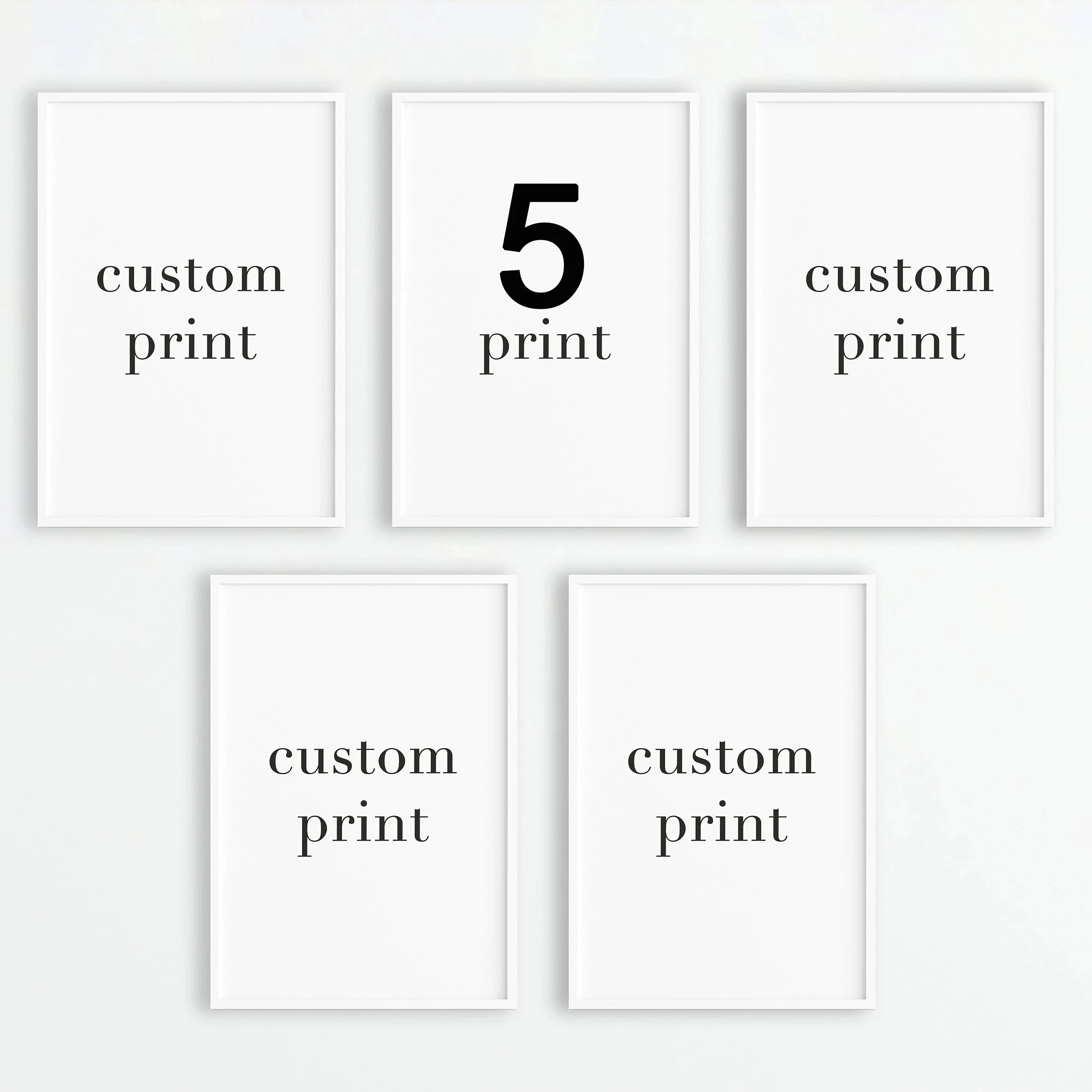 5pcs canvas