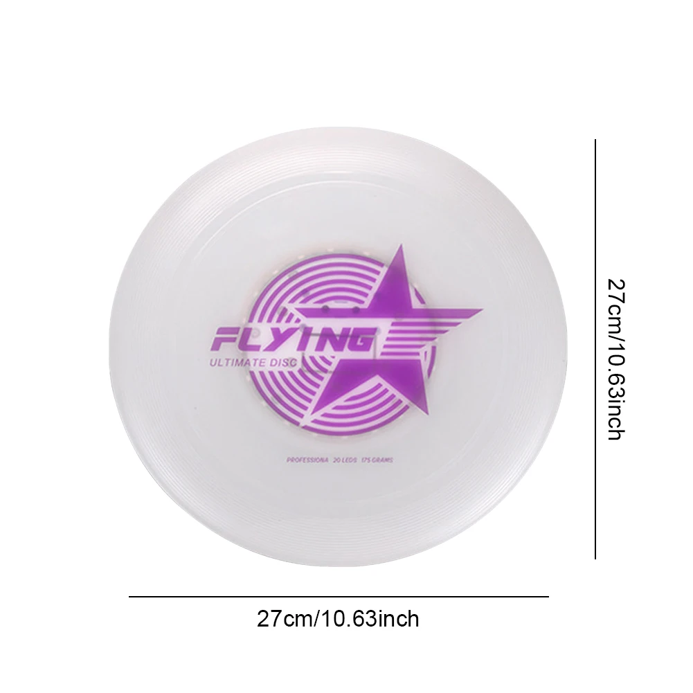 LED Flying Disc RGB Camping Game Swivel Discs 20LED Sport Disc Type C Charging Waterproof 175g Competitions Team Outdoor Toy