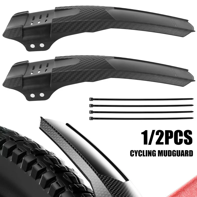 Universal Bike Fenders Set - Front & Rear Adjustable Mudguards For 20-29 Inch MTB, BMX, Road Bikes