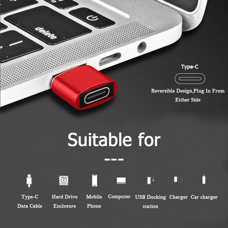 5/10 Pcs OTG Adapter USB To Type C Converter USB A Male To Micro Type C Female Connector for Computer Laptop Data Transfer