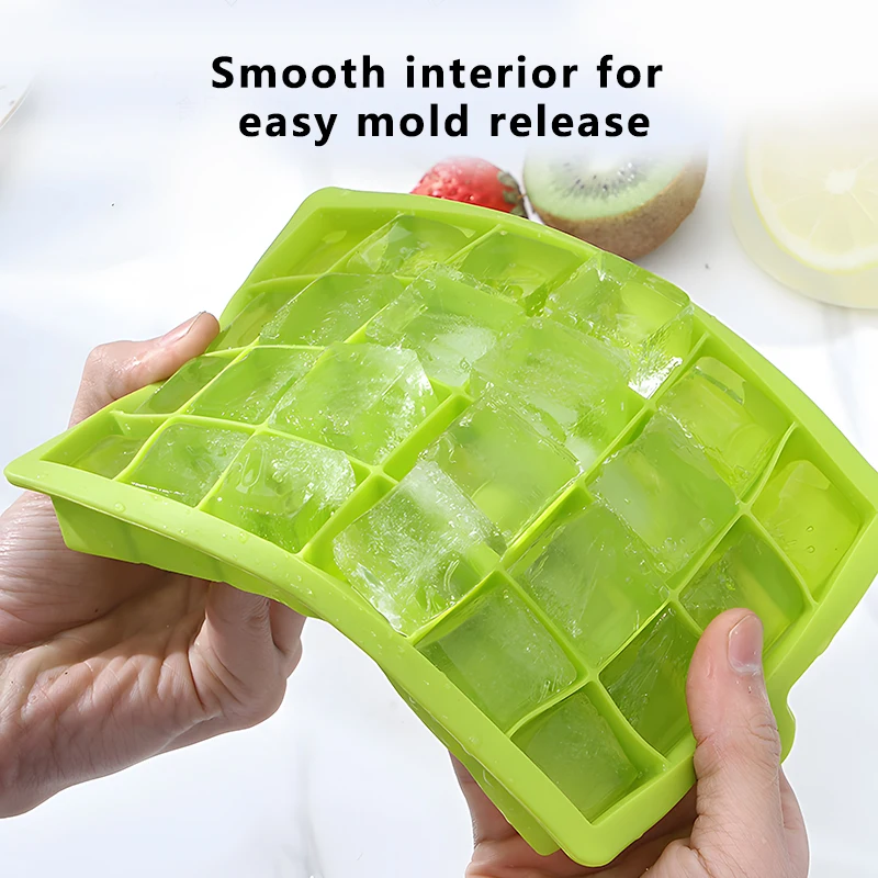 Wholesale Kitchen DIY Handmade Reusable 4 Cavity Square Silicone Custom Ice  Cube Tray Mold - China Ice Tray and Ice Maker price