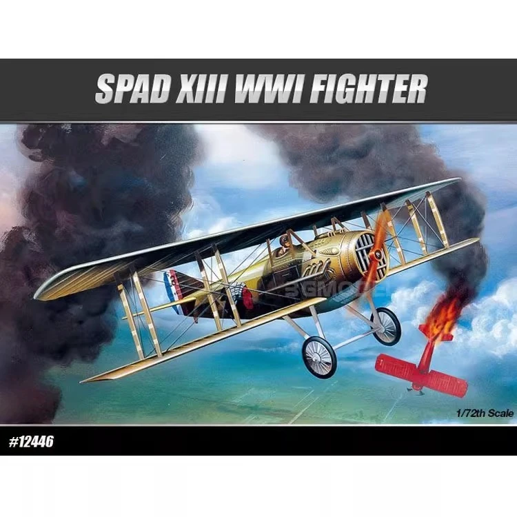 Academy Scale Model Kit 12446 SPAD XIII WWI FIGHTER 1/72