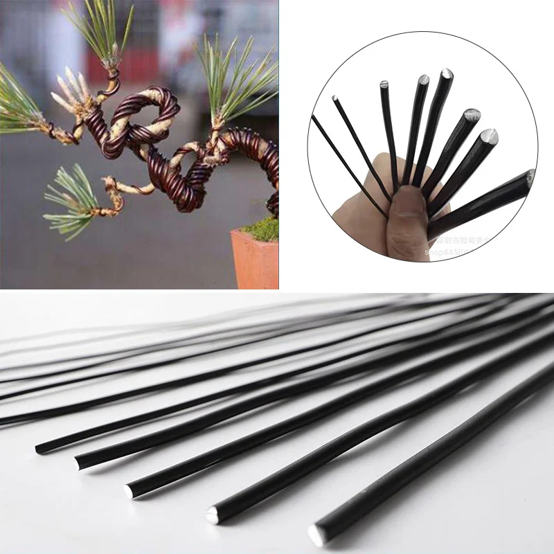 Bonsai Wires Plant Support Branches Shapes DIY Wires Fixing Anodized Aluminum Twig Training Wire for bonsai wire Garden Bonsai Accessories 5M