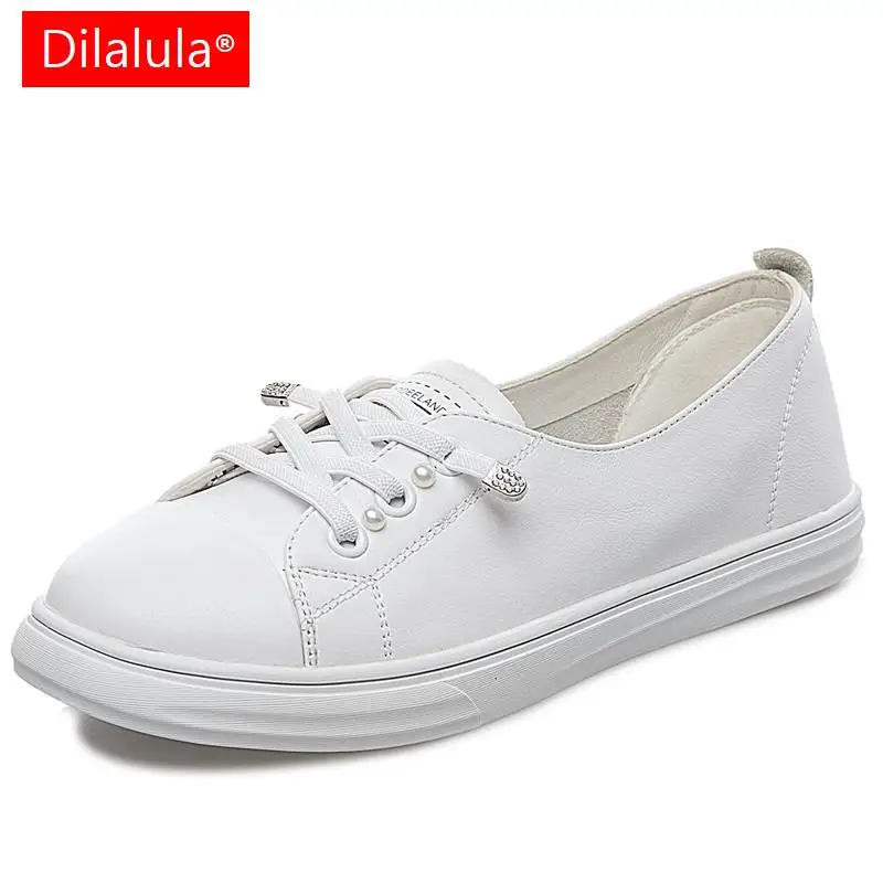 

Кроссовки Dilalula женские из натуральной кожи, на шнуровке, демисезонные