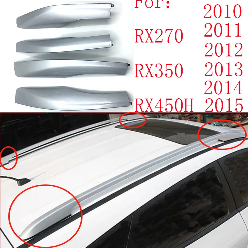 Per Lexus Rx270 Rx350 Rx450H Copertura Portapacchi Argento Tetto Bar Tetto Rail End Shell Sostituire Tetto Bagagli Pack Guard 63491-48050