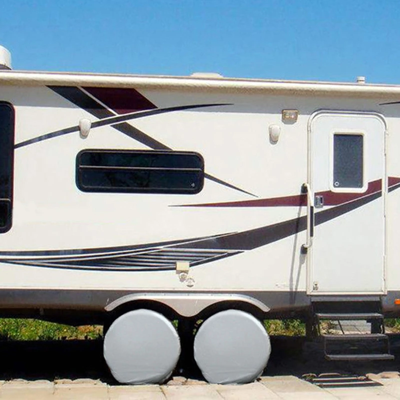 Car Spare Tire Protective Cover Waterproof Dustproof Wheel Bag 4 Pack Universal