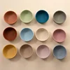 Baby Silicone Suction Bowl with Lid Non-toxic Anti-fall Toddler Feeding Bowls Food Grade Kids Training Eating Tableware BPA Free 2