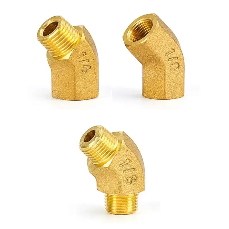 Raccordo Ottone 90 3 Pezzi Gomiti Strada In Ottone 90 Gradi 1/8" NPT - Per Collegamenti Carburante/Aria, Qualità Forgiati Gomito Per Aria Carburante - Foto 9