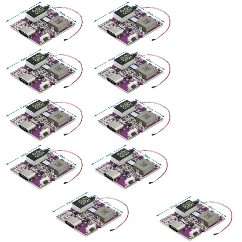 22.5W 파워 뱅크 양방향 고속 충전 모바일 전원 모듈 회로 기판(디지털/라이트 타입-C USB 지원 PD/QC3.0 2.0 포함)