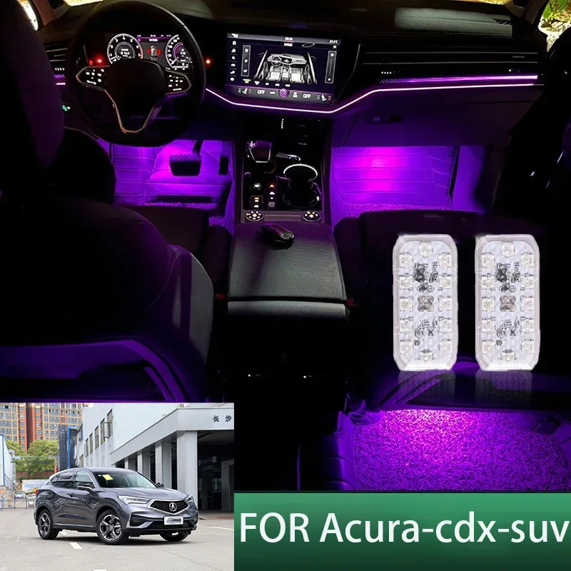 

FOR Acura-cdx LED Car Interior Ambient Foot Light Atmosphere Decorative Lamps Party decoration lights Neon strips