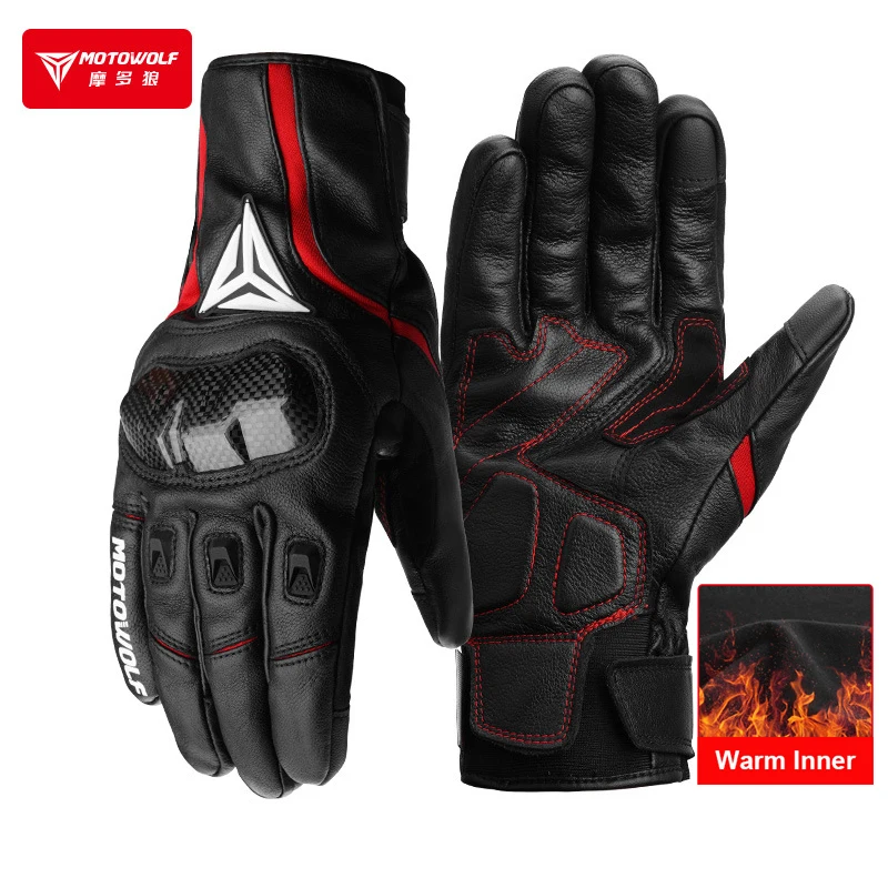 Autumn Winter Motorcycle Riding Gloves Waterproof Rainproof Cover Windproof Warm Motorbiker Racing Rider Accessories Men Women
