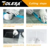 TOLESA Glass Cutter 2mm-20mm Kits, Glass Cutting Tool with Aotomatic Oil Feed and Box, Glass Cutter for Mirrors/Tiles/Mosaic 6