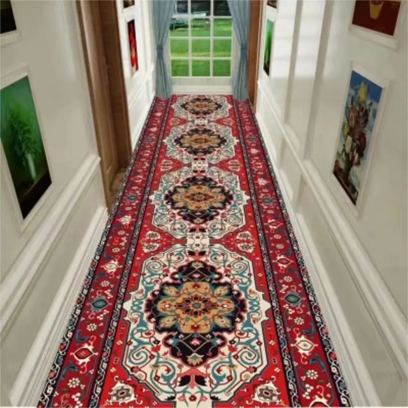 European Style Long Carpet for Hallway Carpets Nordic Home Corridor Carpets Rug Party Area Rugs