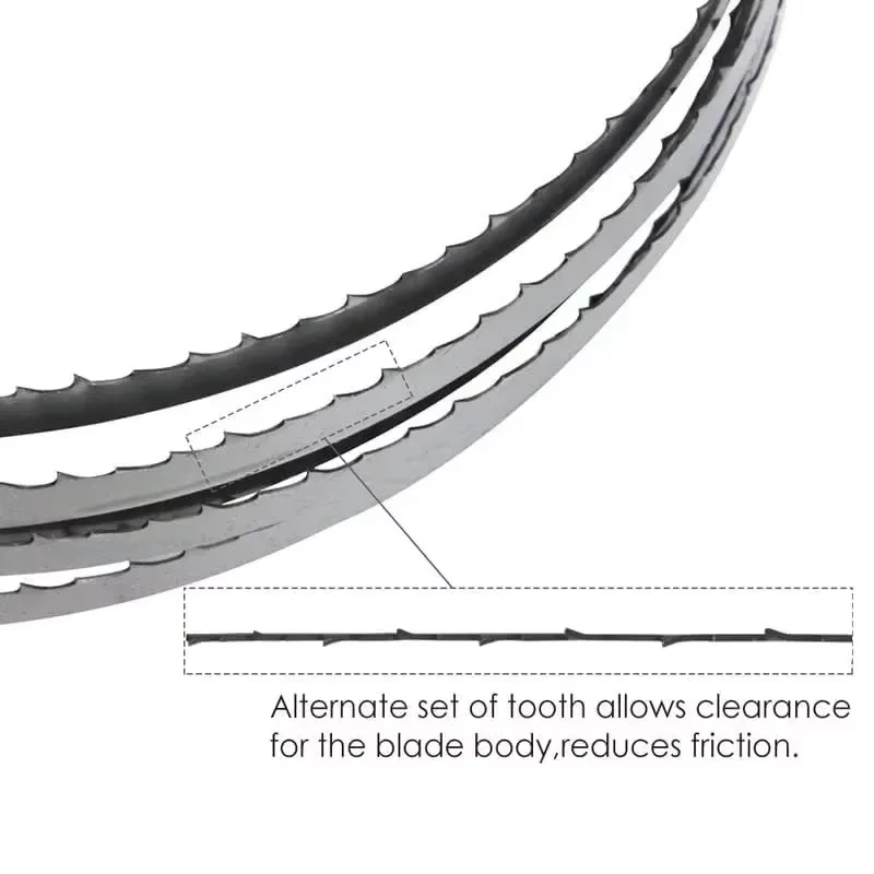 Lama Per Sega A Nastro 2360x10x0,65 Mm – 6 Denti In Acciaio HSS, Adatta Per Scheppach BASATO 3 Vario E Altri, Taglio Legno E Alluminio (Made In Germany)