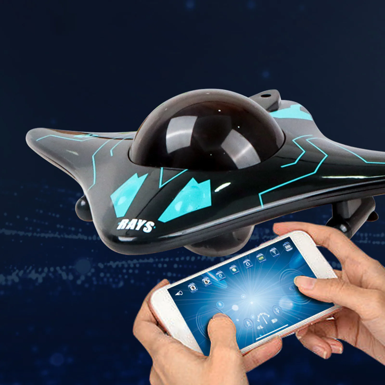 Remote Control Boat Birthday Gifts River Portable Lakes Real-time Transmission RC Submarine Toy RC Boat with Underwater Camera 4