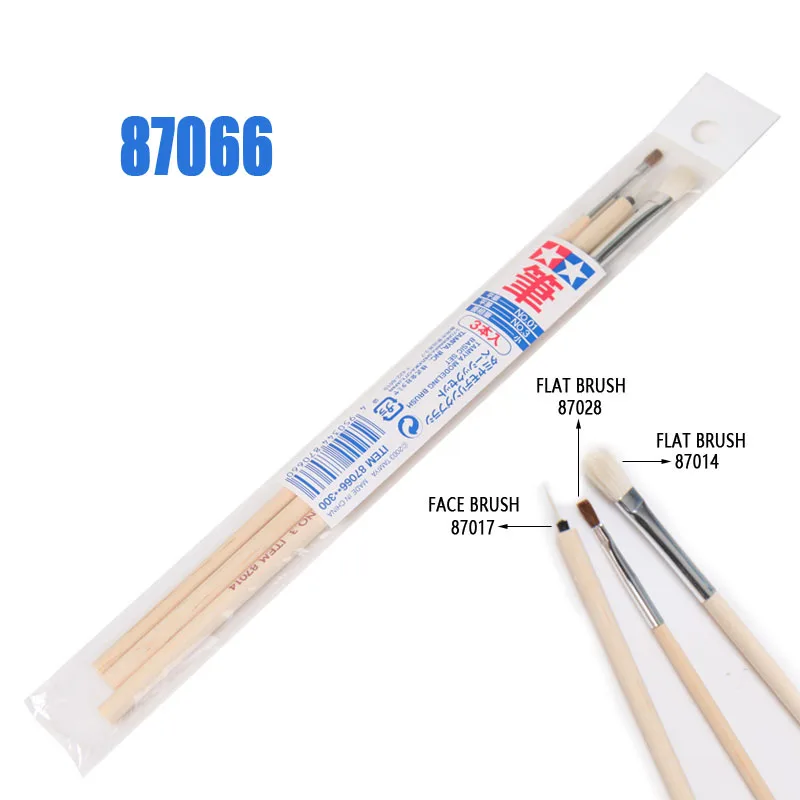 TAMIYA Modeling Brush HF Coloring Paint Pen Model Basic Line Drawing Face Brush Set Pointed Brushes Craft Tools 3PCS