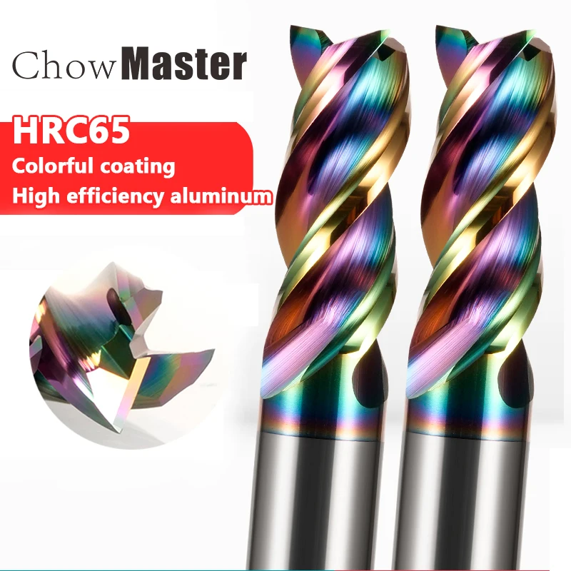 

3 Flute Carbide Milling Cutter HRC65 Tungsten End Mill CNC Tool woodworking tools Aluminum Fiberglass Acrylic Copper Plastic