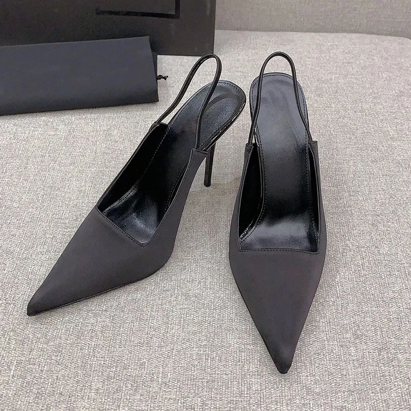 

2024 New Spring High Heel Shoes for Women Brand Designer High Quality Sexy Pointed Toe Shoes Free Shipping